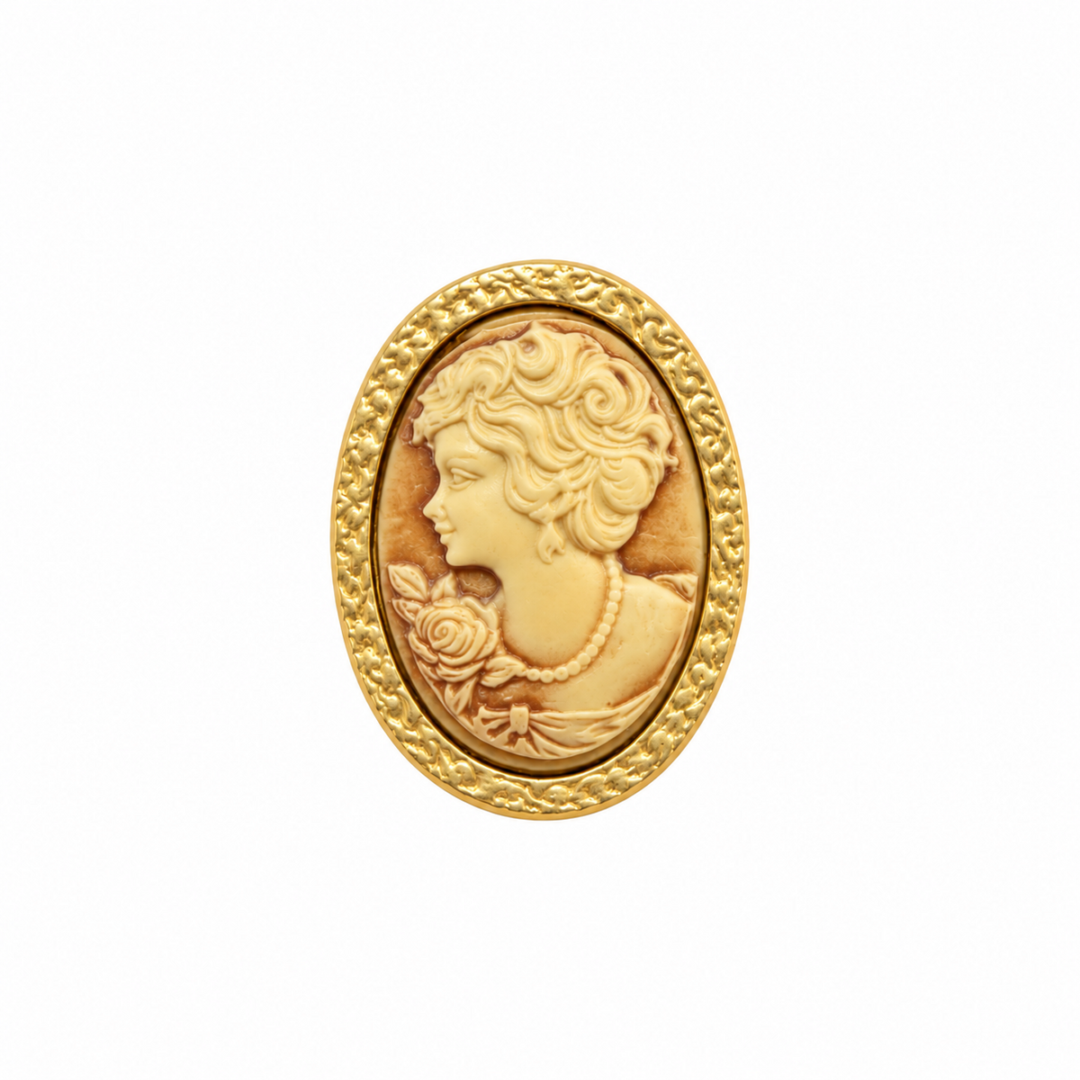 BROCHE CAMAFEO BEIGE