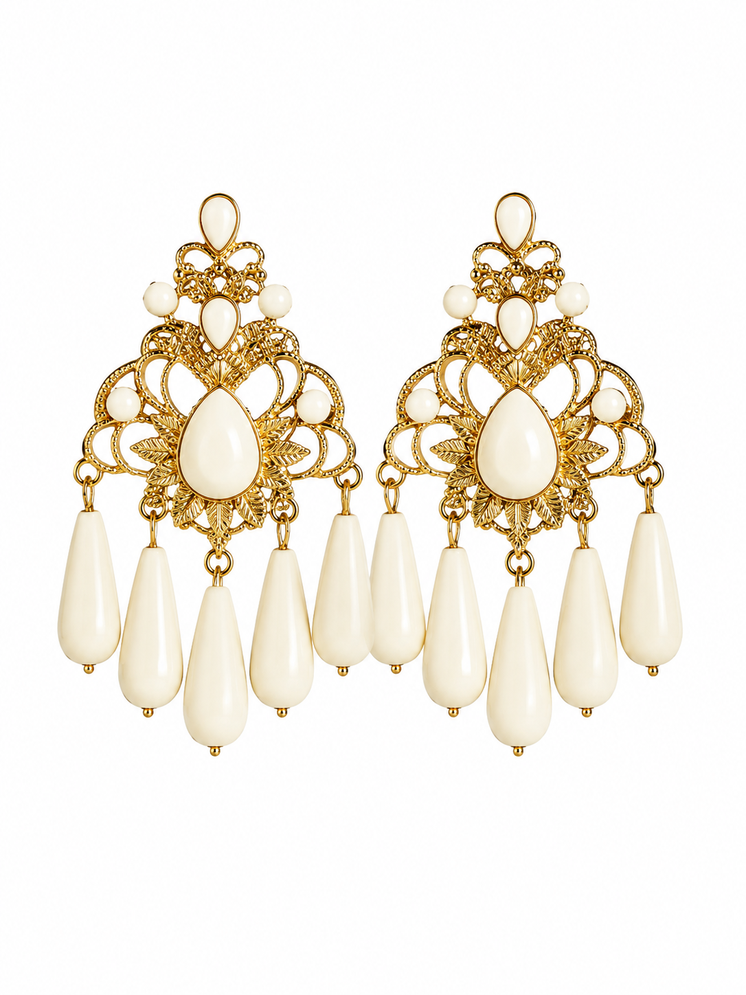 PENDIENTE JAZMIN BEIGE