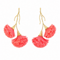 PENDIENTE CLAVELES CORAL