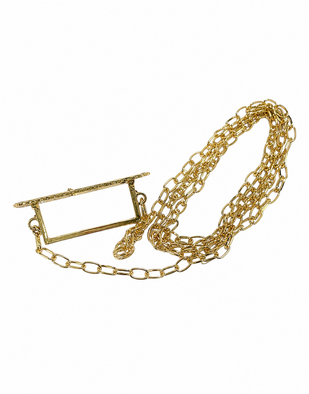 PORTA ABANICOS CADENA ABANICO DORADO
