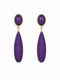 PENDIENTE NIÑA LAGRIMA MORADO