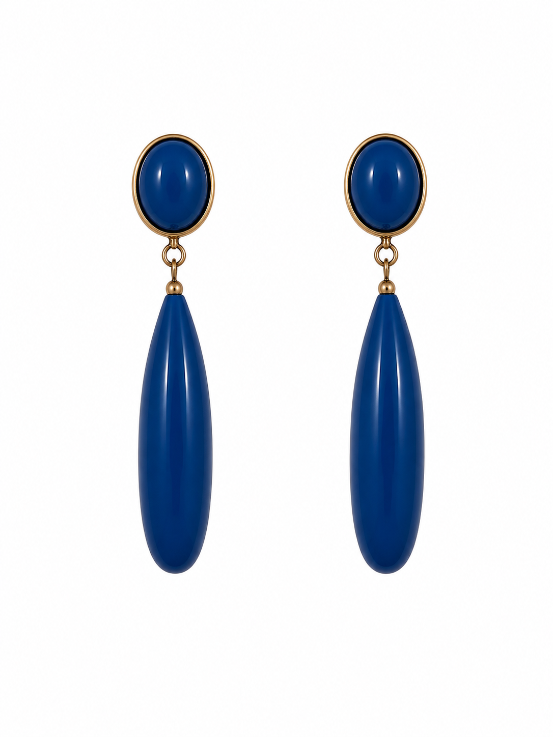 PENDIENTE NIÑA LAGRIMA AZUL
