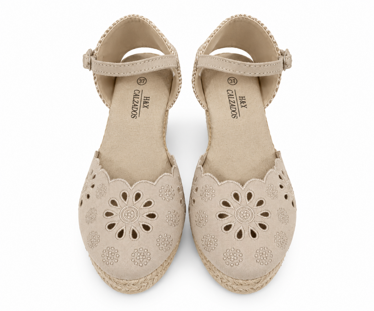 ESPARTO BORDADA BEIGE
