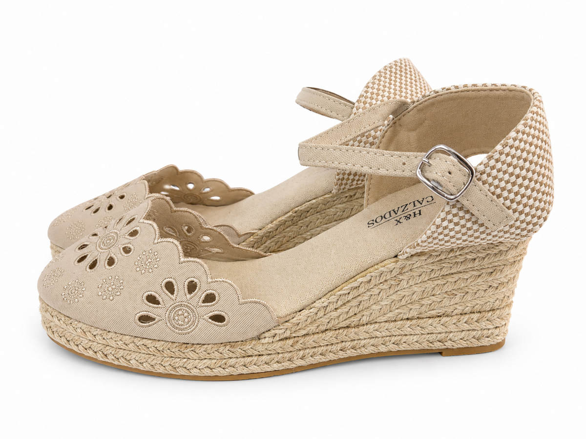 ESPARTO BORDADA BEIGE