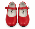 TACONES NIÑA FLAMENCA ROJOS