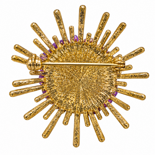 BROCHE SOL LILA