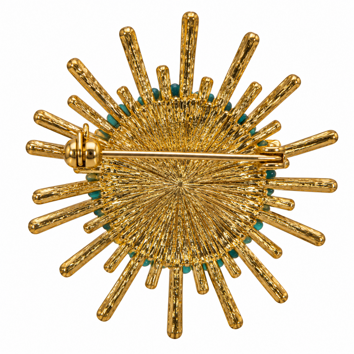 BROCHE SOL TURQUESA