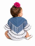 MANTON BEBE AZUL PETROLEO
