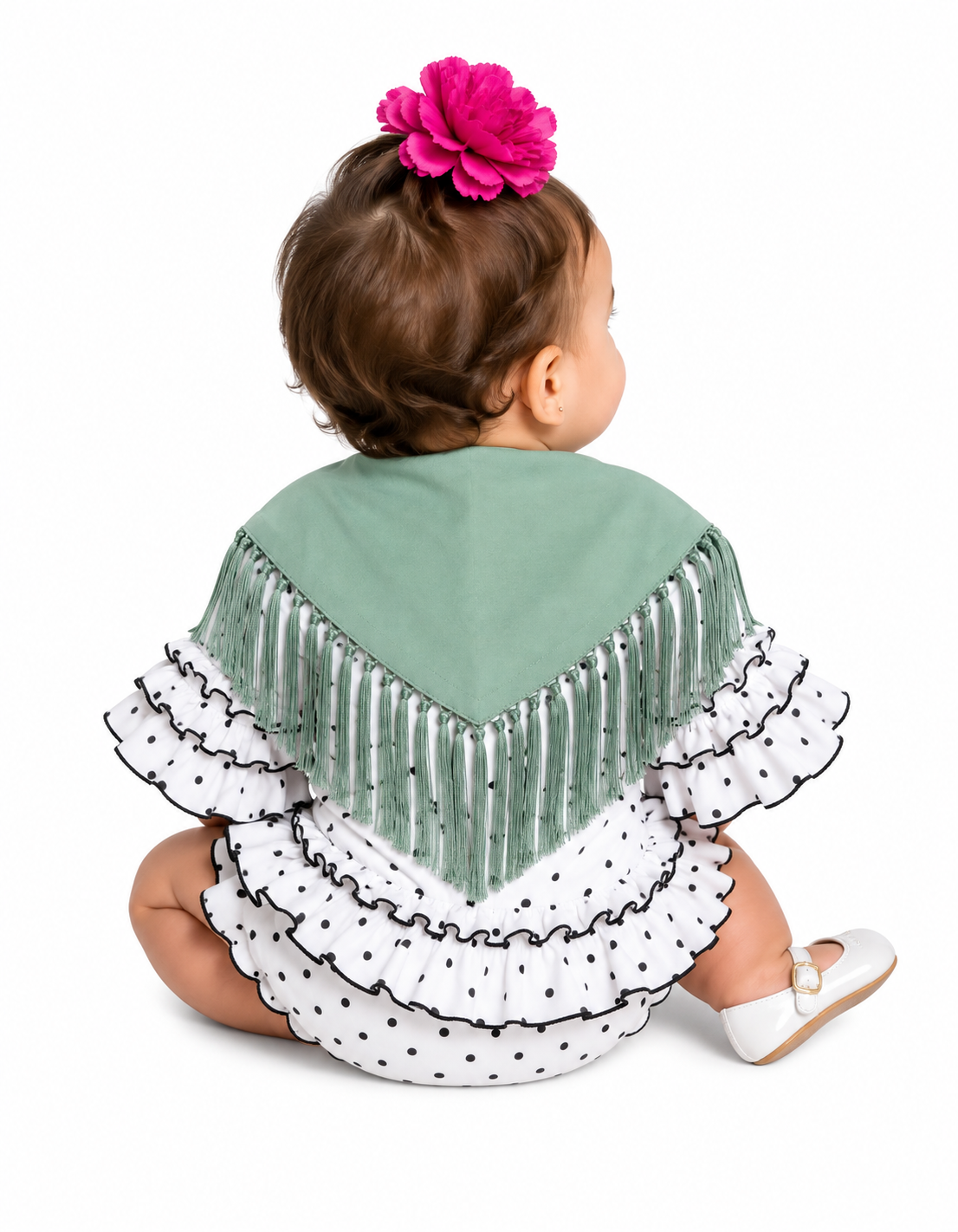 MANTON BEBE VERDE JABONOSO