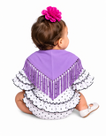 MANTON BEBE LILA OSCURO