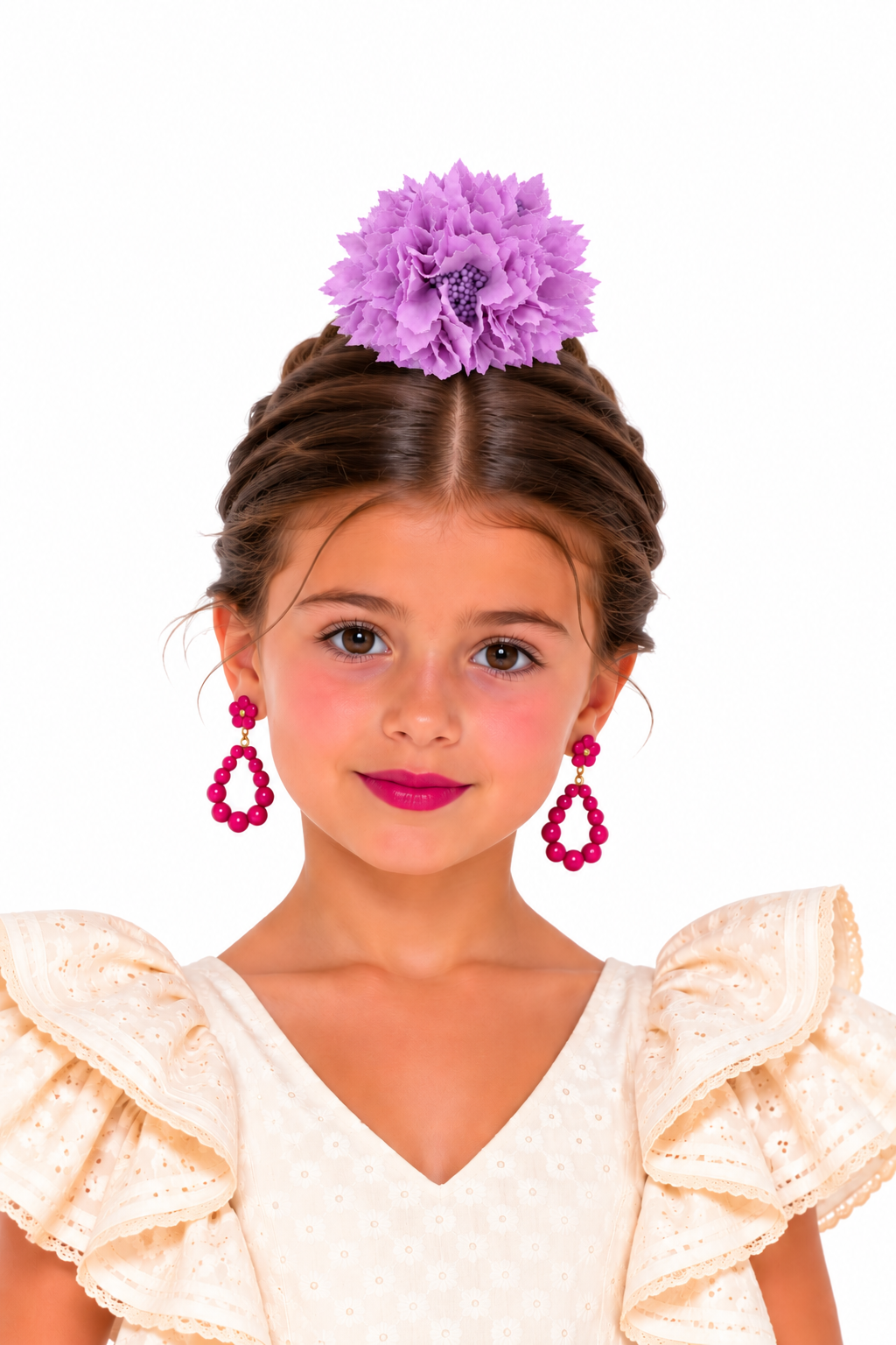 RAMILLETE NIÑA DALIAS LILA