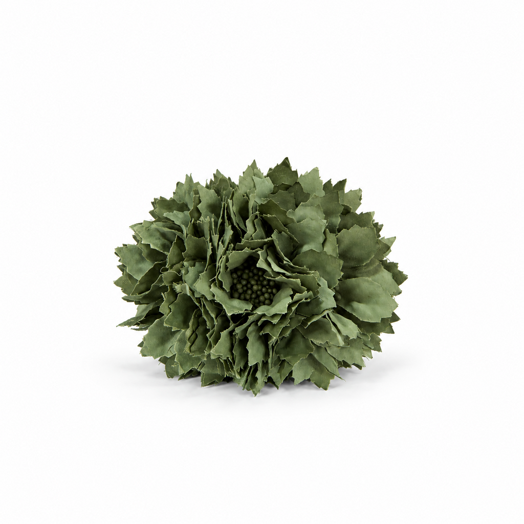 RAMILLETE NIÑA DALIAS VERDE OLIVA