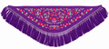 MANTON CRESPON NIÑA LUCIA MORADO BORDADO MULTICOLOR