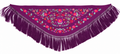 MANTON CRESPON NIÑA LUCIA BERENJENA BORDADO MULTICOLOR
