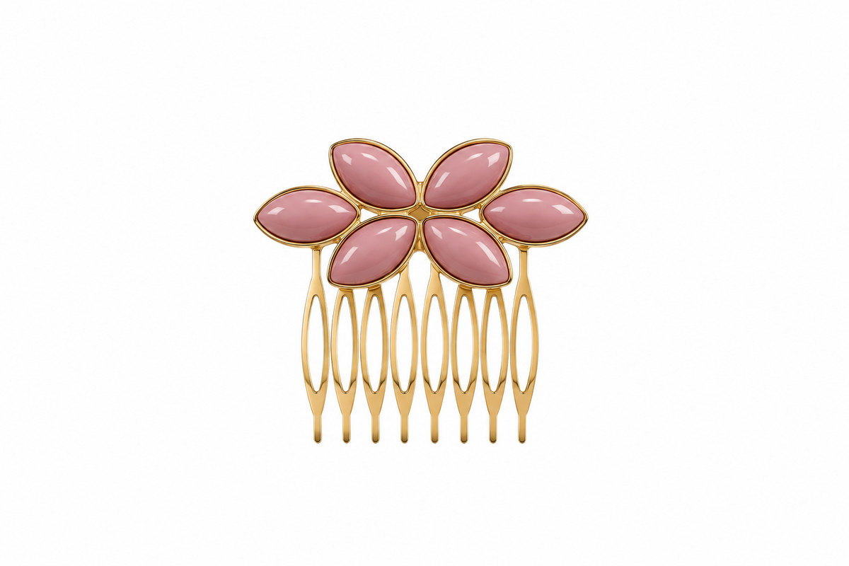 PEINA FLOR MAQUILLAJE