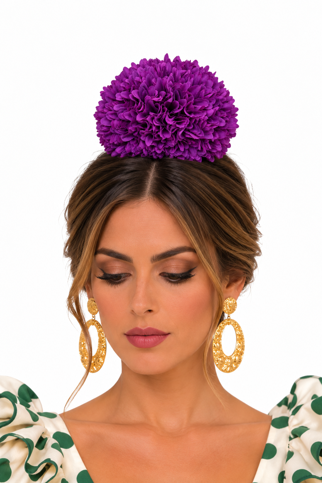 RAMILLETE CRISTANTEMOS MORADO