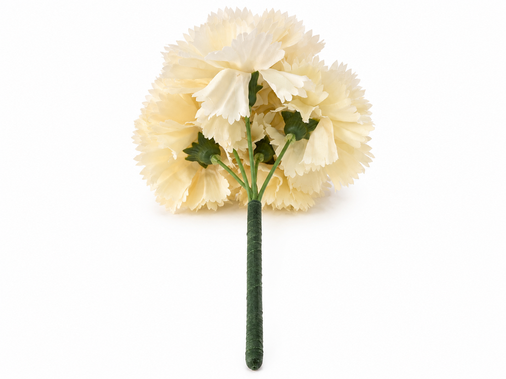 RAMILLETE 5 CLAVELES BEIGE CLARO