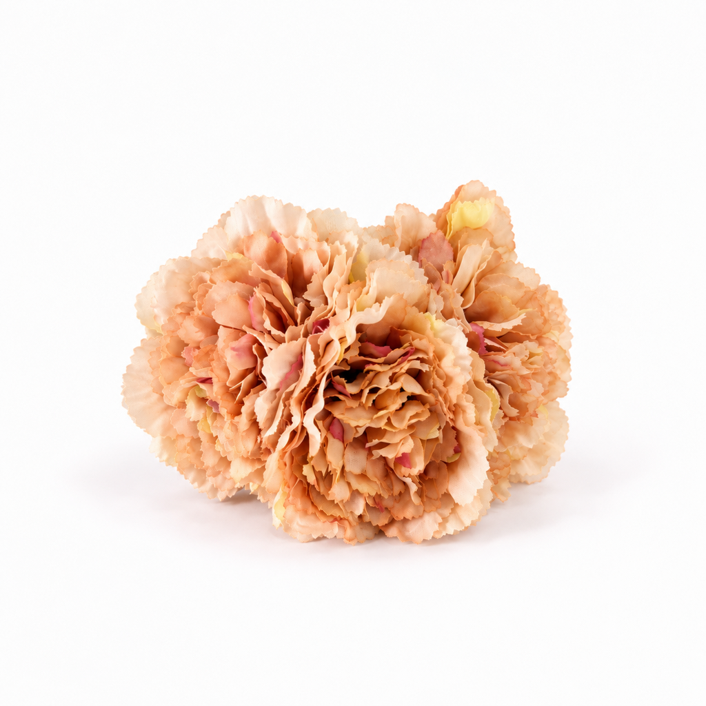 RAMILLETE 3 CLAVELES BEIGE TOSTADO