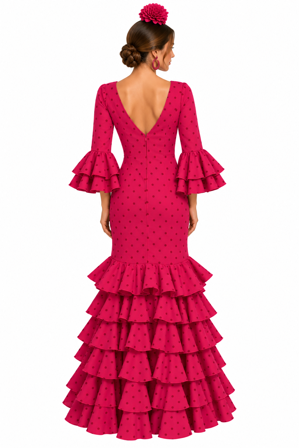 TRAJE FLAMENCA LOLA FRESA LUNAR FRESA