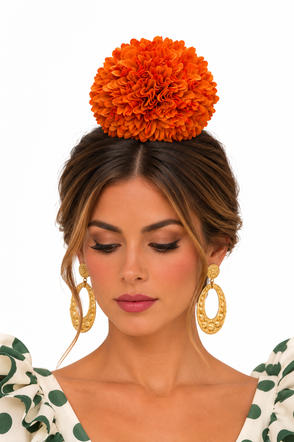 RAMILLETE CRISTANTEMOS NARANJA