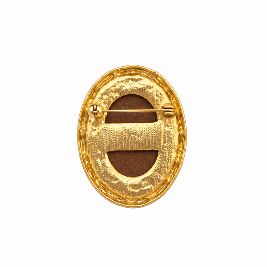 BROCHE CAMAFEO BEIGE