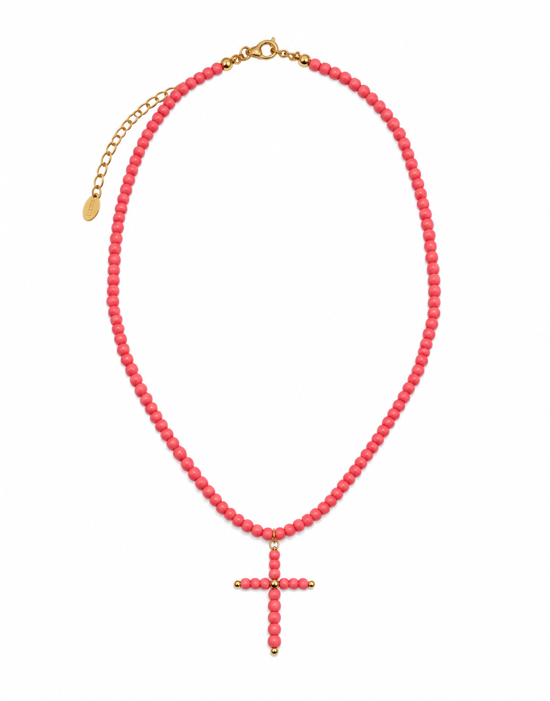 COLLAR SELENA CRUZ ROSA