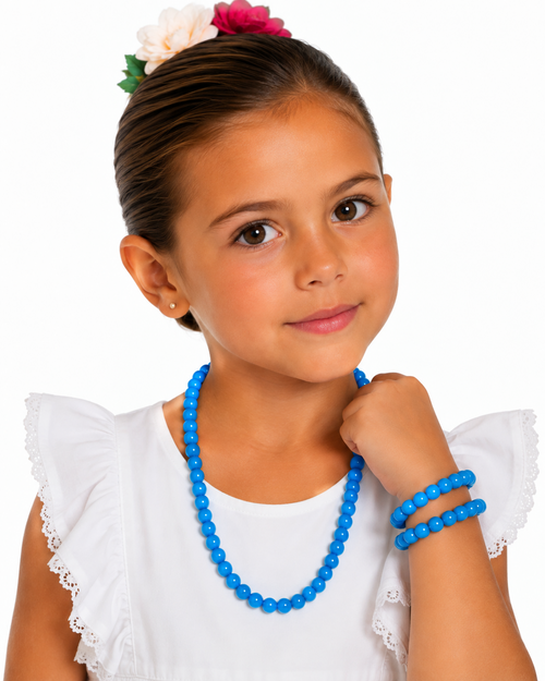 COLLAR NIÑA AZUL