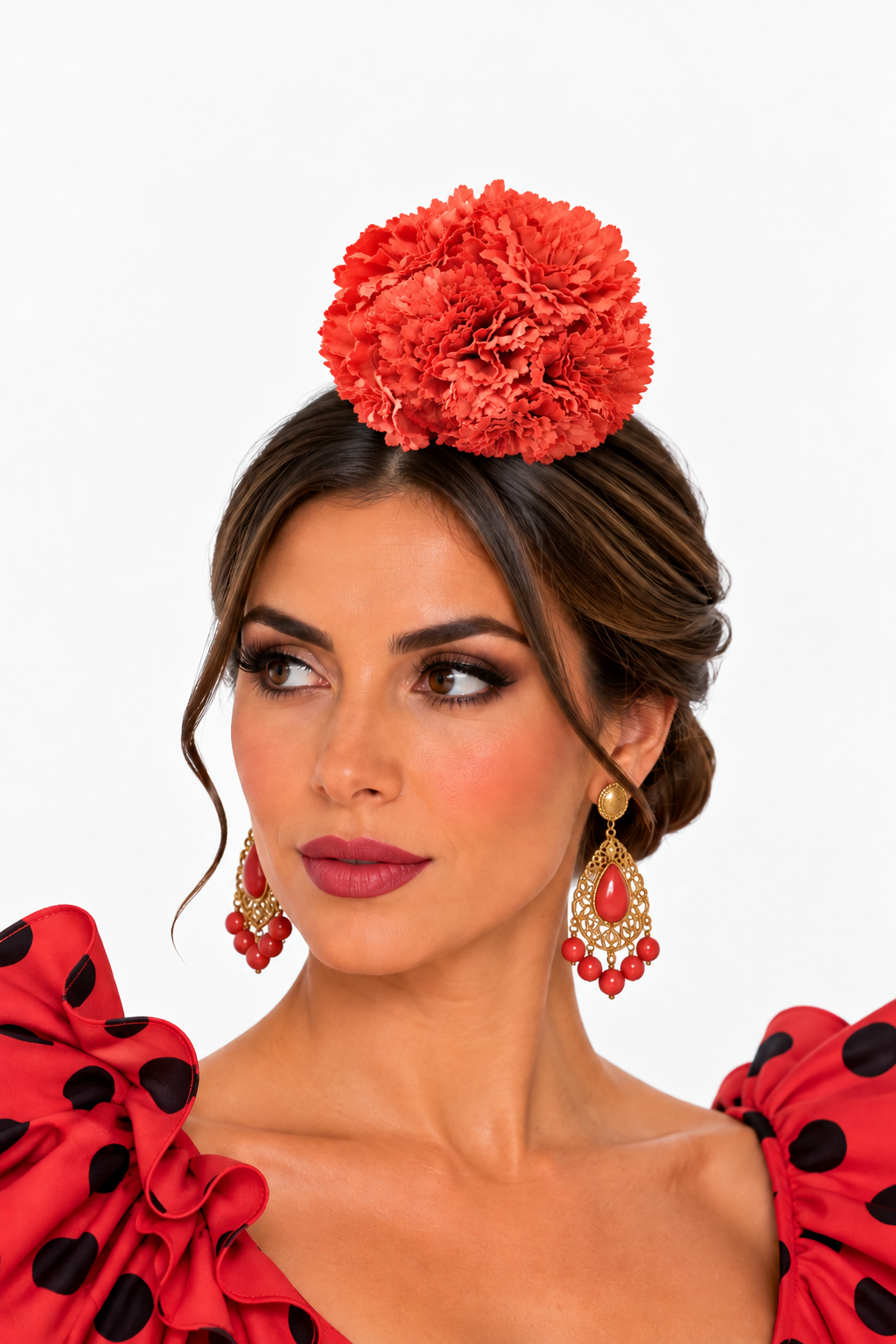 RAMILLETE CLAVEL TINTADO CORAL