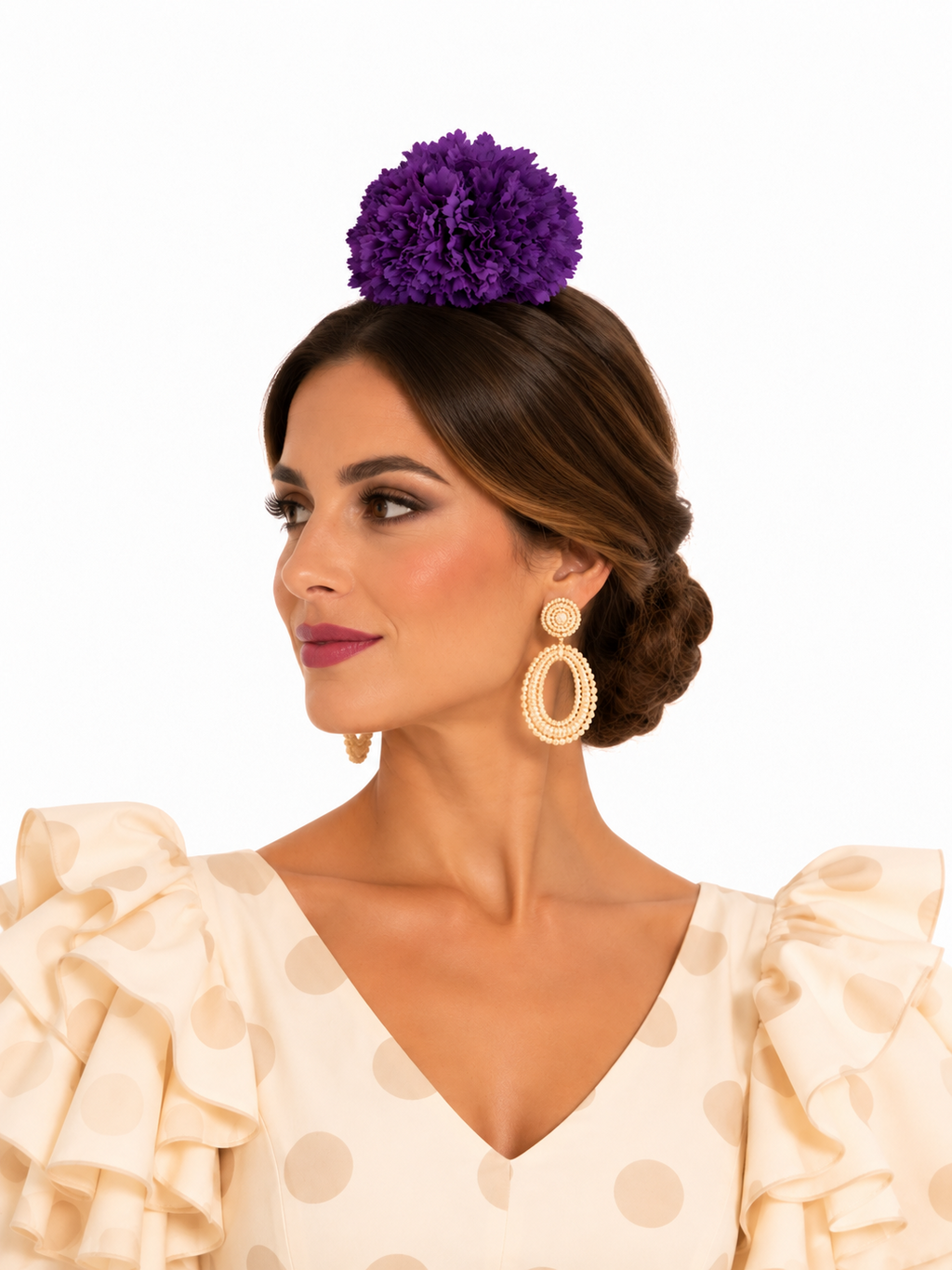 RAMILLETE 2 CLAVELES MORADO
