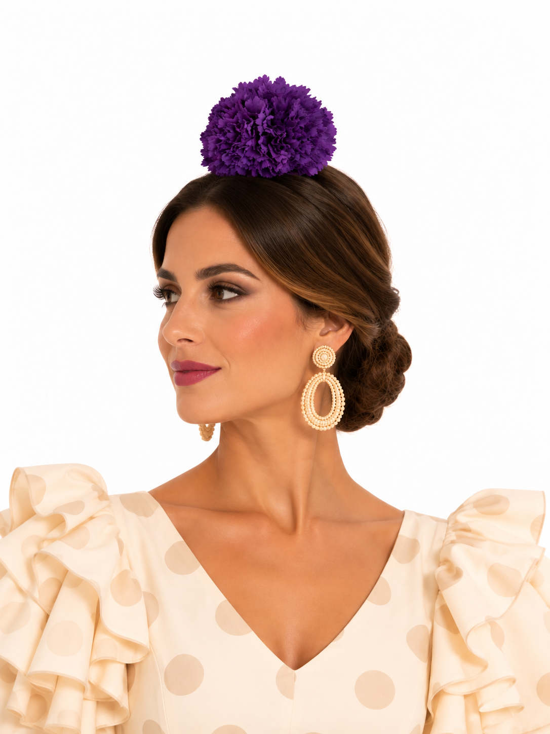 RAMILLETE 2 CLAVELES MORADO