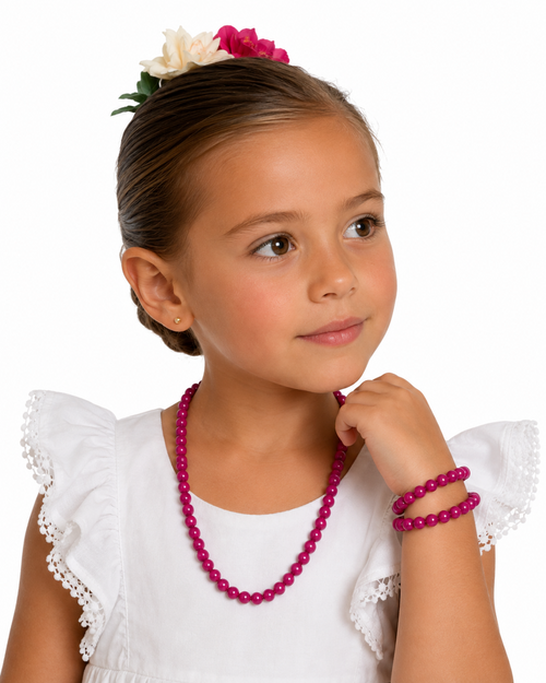 COLLAR NIÑA BUGANVILLA