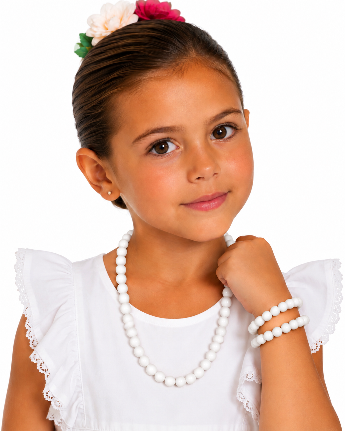COLLAR NIÑA BLANCO