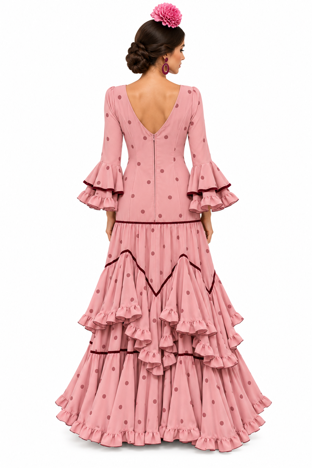 TRAJE FLAMENCA JAEN MAQUILLAJE LUNAR MAQUILLAJE