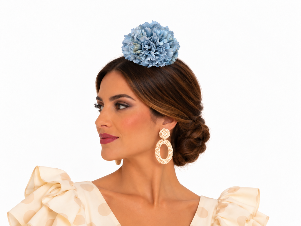 RAMILLETE 2 CLAVELES CELESTE