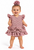TRAJE FLAMENCA BEBE VEGA MAQUILLAJE PERFORADO BEIGE