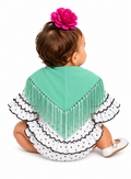 MANTON BEBE VERDE AGUA