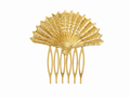 PEINA ABANICO RELIEVE DORADO