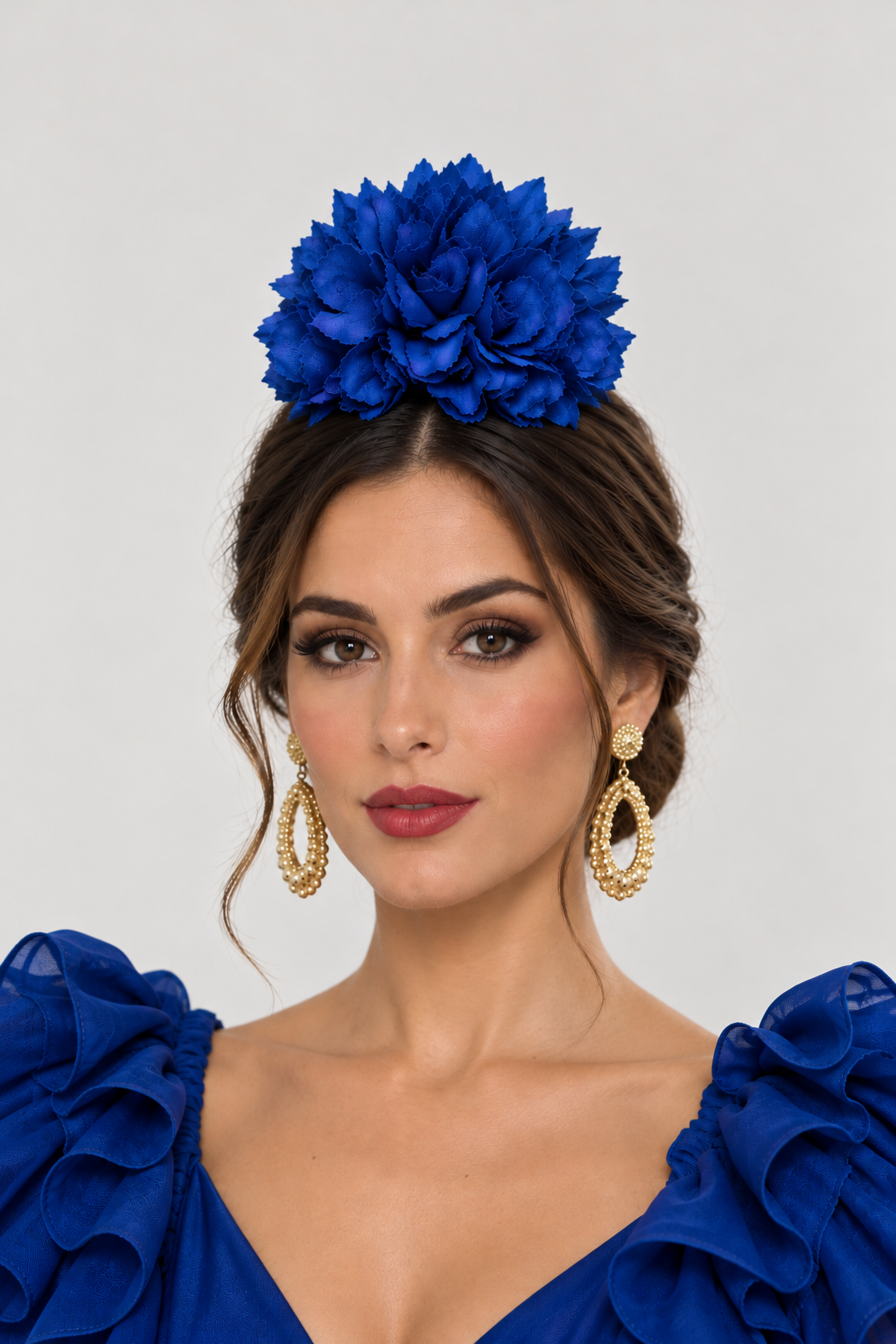 RAMILLETE DALIAS AZUL MARINO