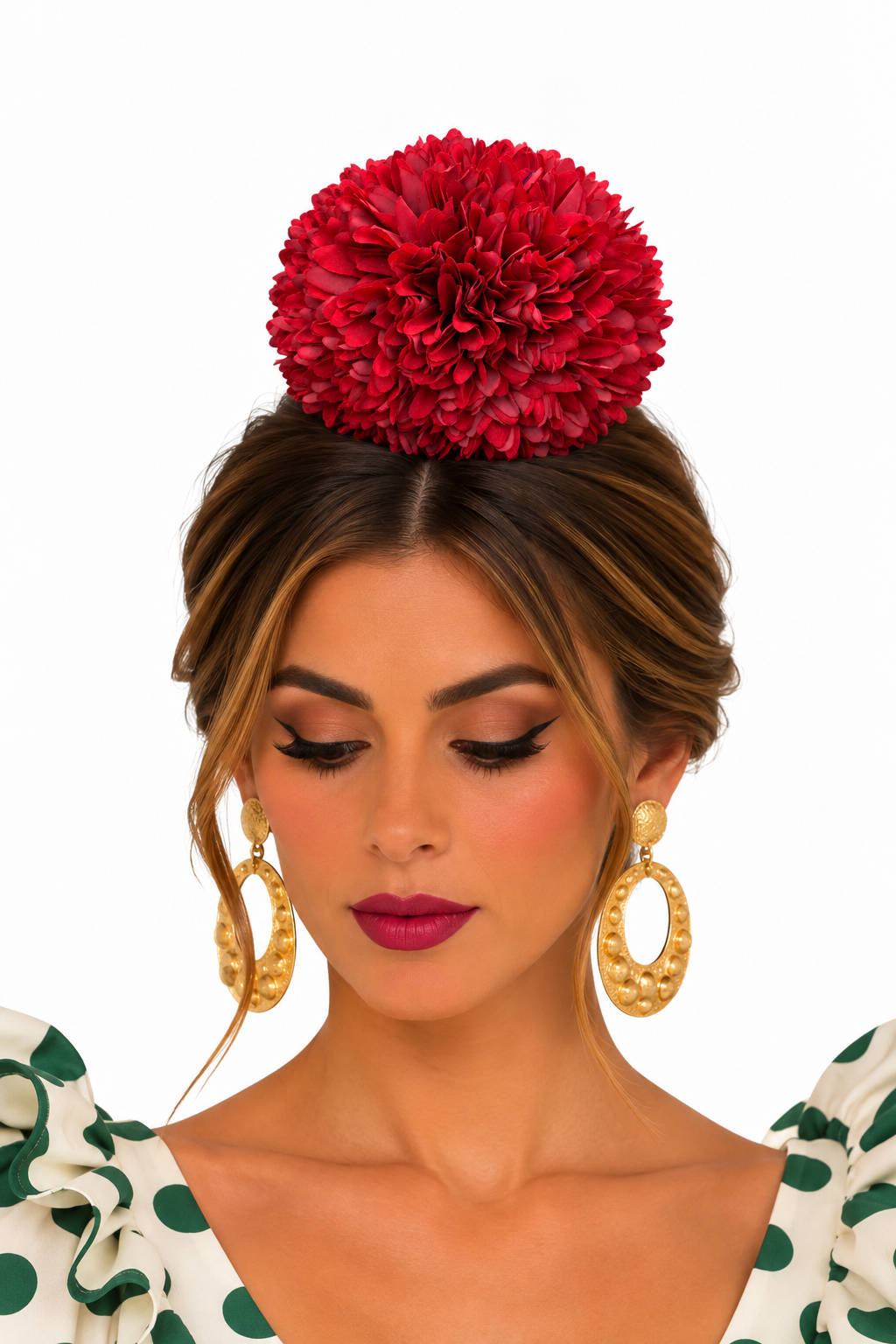 RAMILLETE CRISTANTEMOS CEREZA