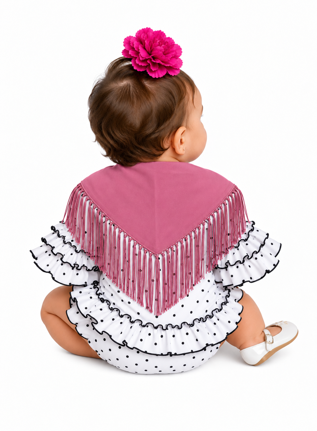 MANTON BEBE ROSA VIEJO