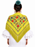 MANTON ALGODON REYES LIMA BORDADO CORAL