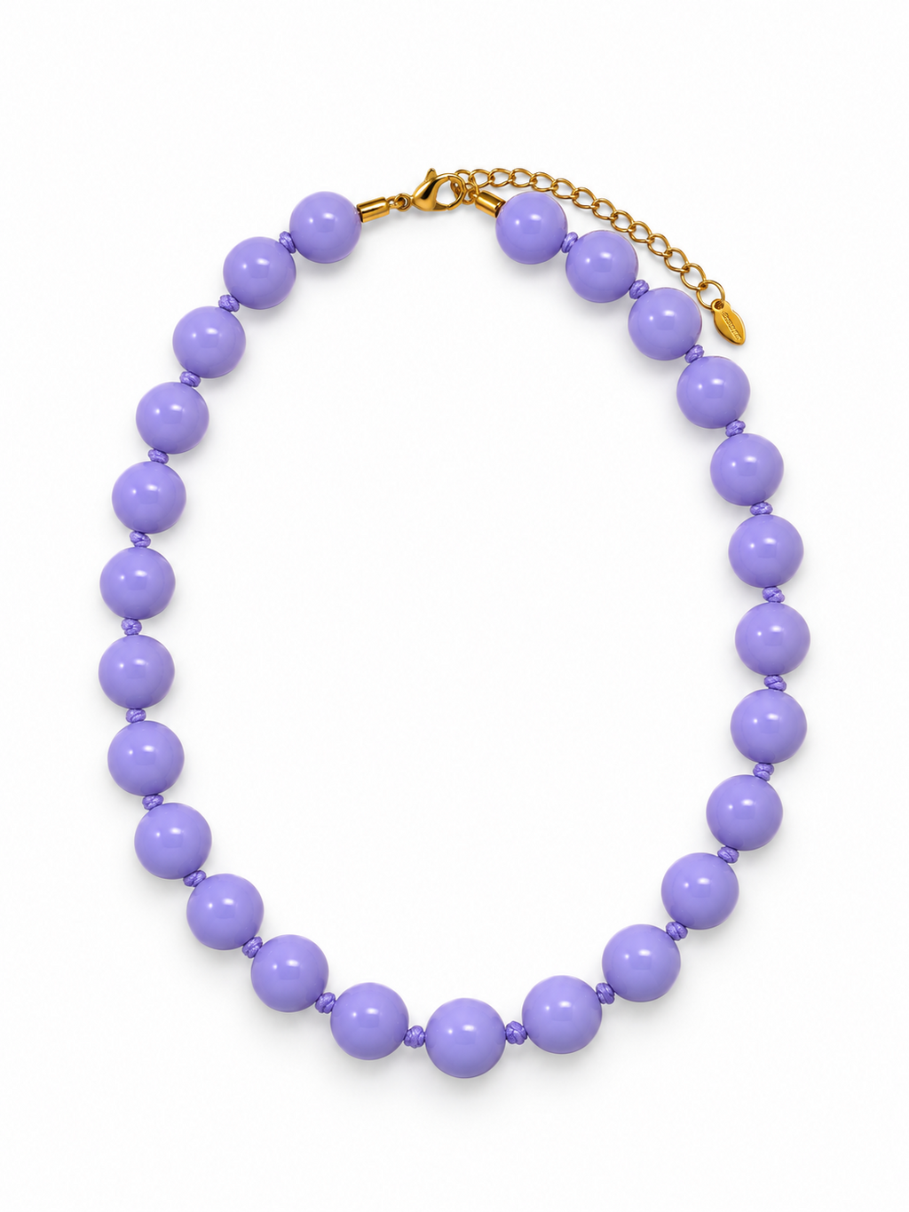 COLLAR ISA BOLAS GRANDE LILA