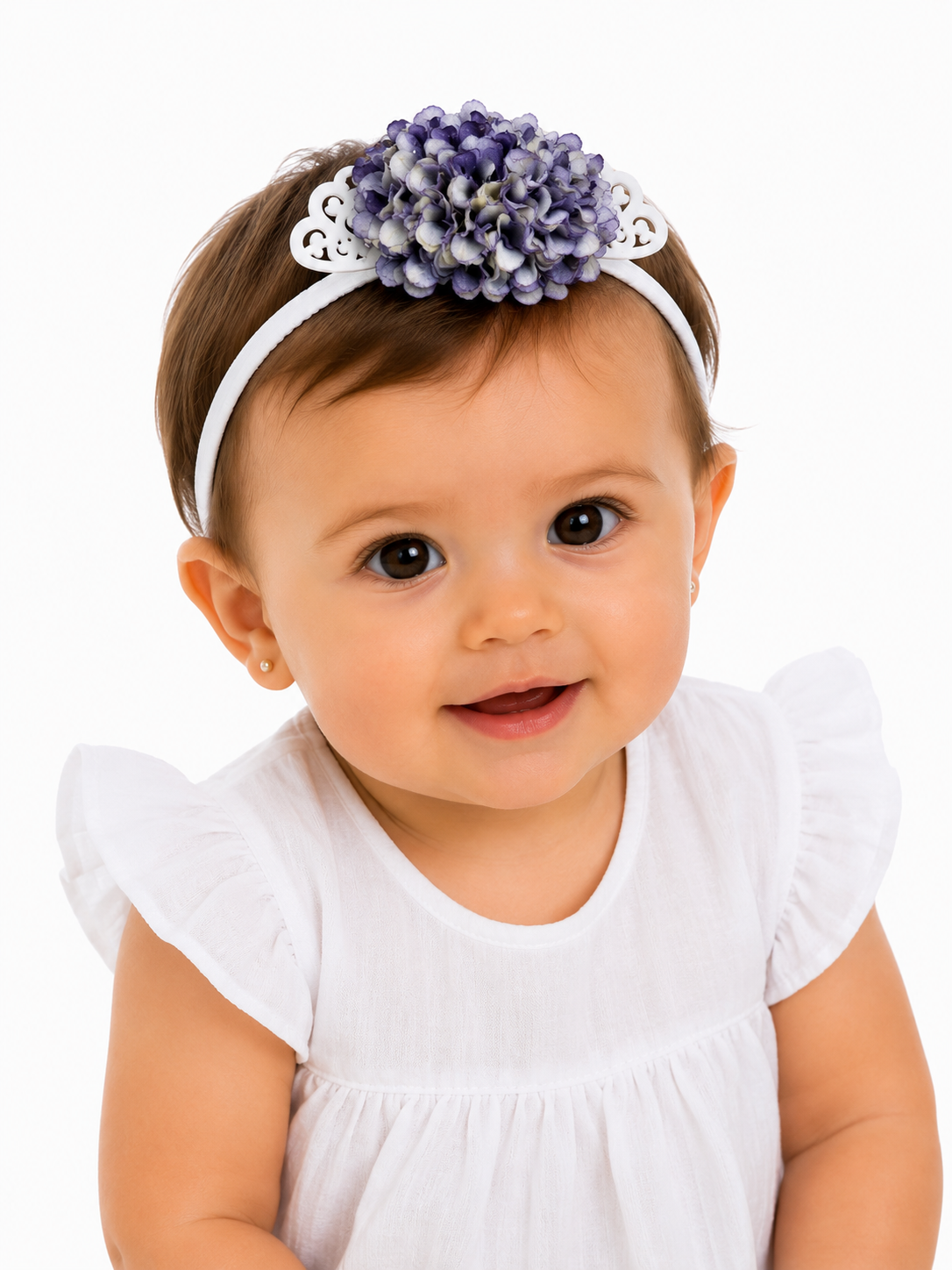 DIADEMA BEBE LILA ENVEJECIDO