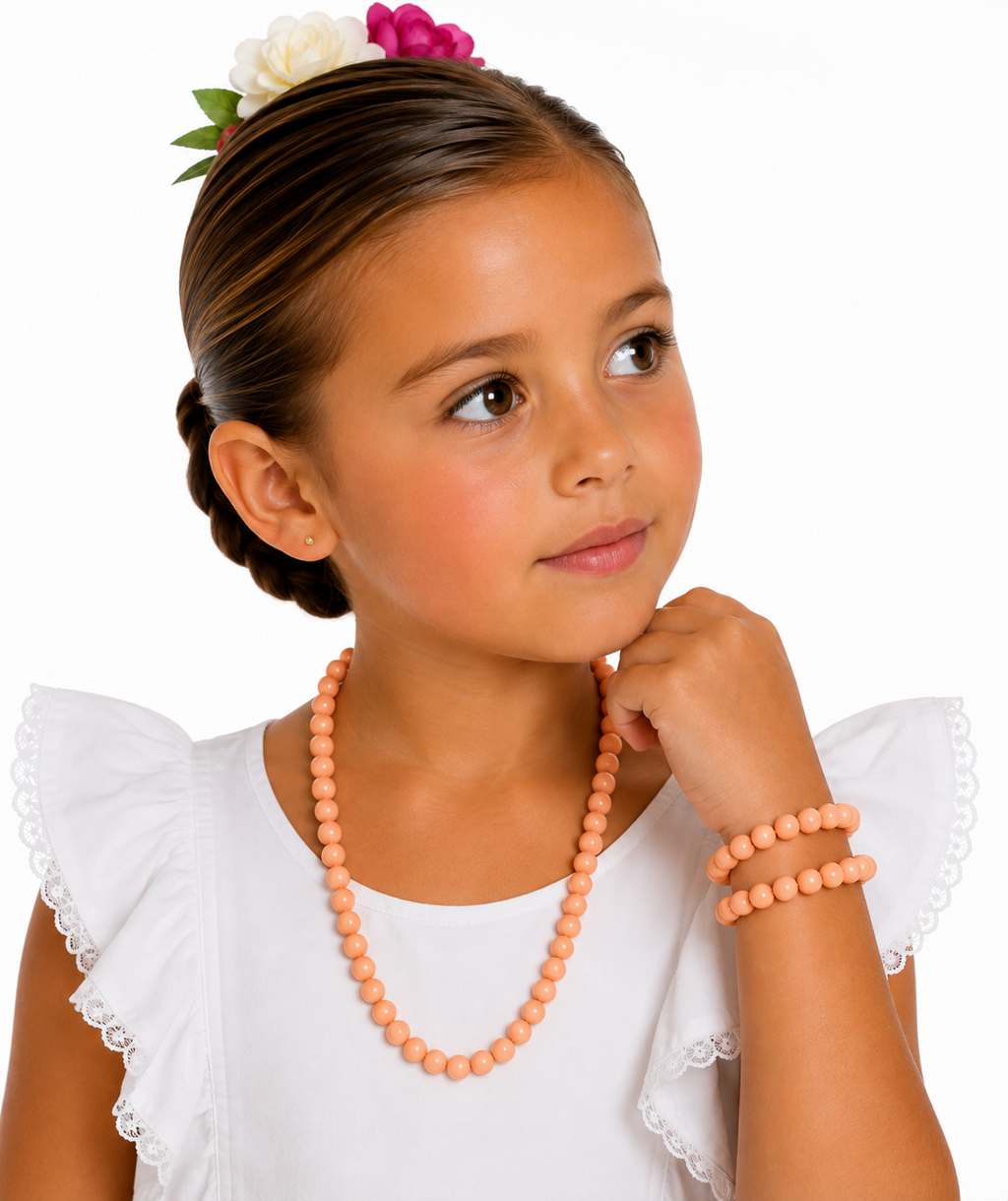 COLLAR NIÑA MANDARINA