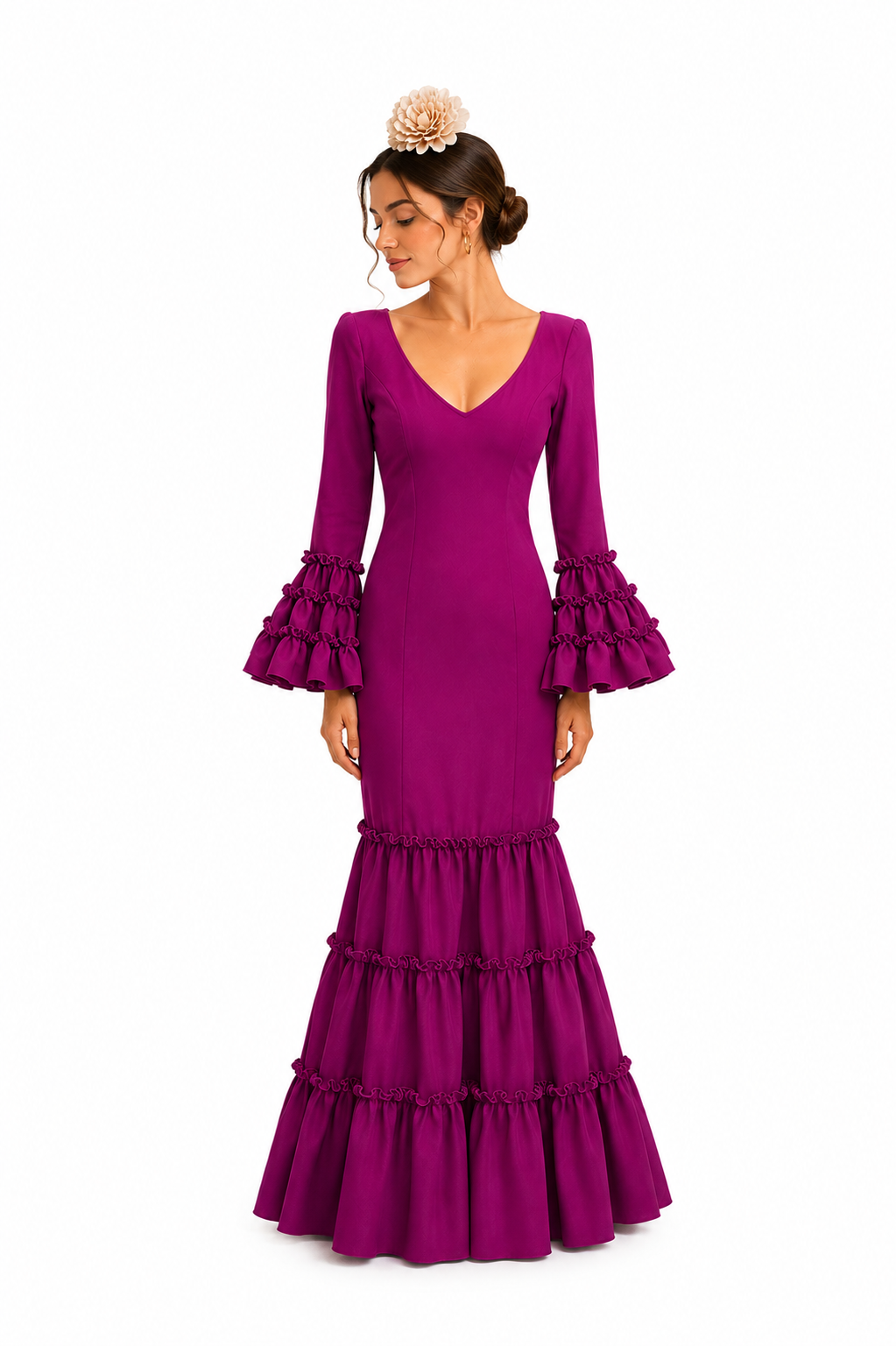 Traje flamenca cordoba buganvilla - Lunares del Este