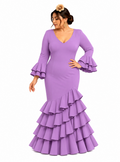 Traje flamenca lolita lila - Lunares del Este