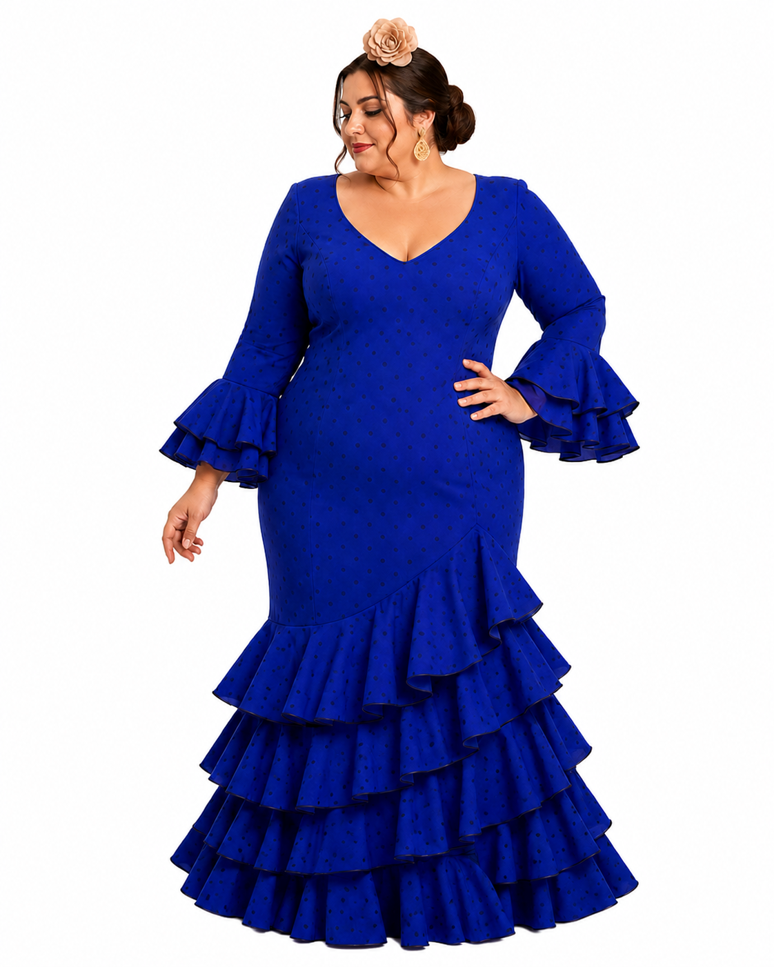 Traje flamenca lolita tg azulina lunar azulina - Lunares del Este