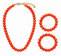 COLLAR NIÑA NARANJA