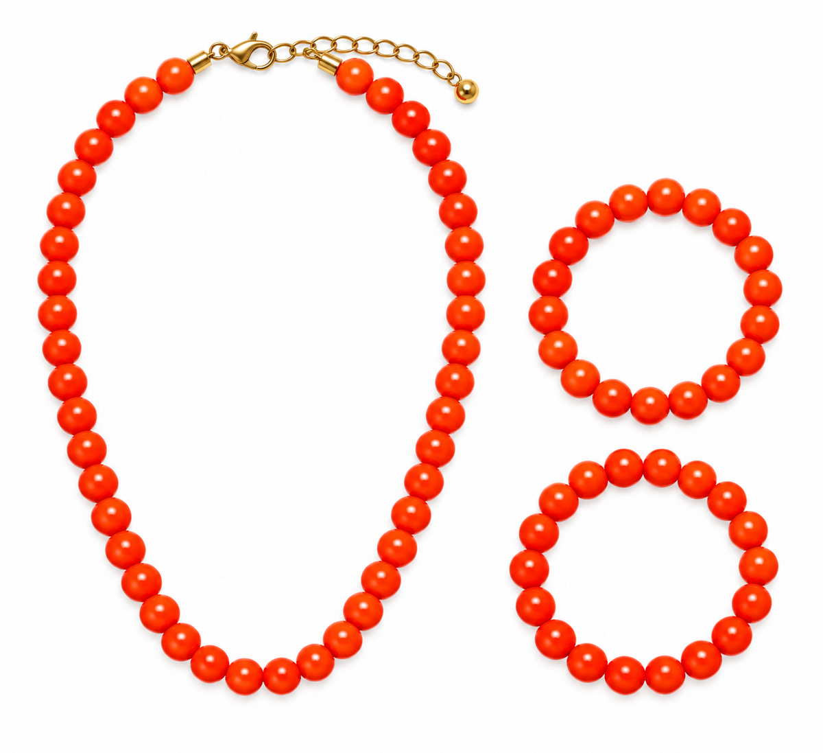 COLLAR NIÑA NARANJA
