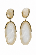 PENDIENTE PIEDRA BEIGE